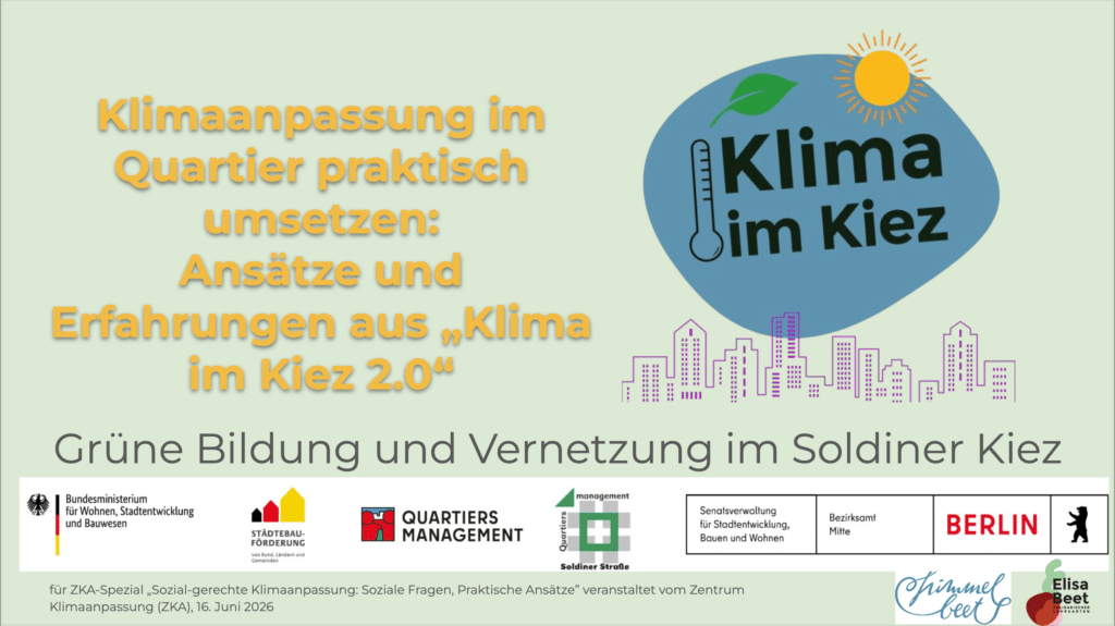 ZKA Spezial, Klima im Kiez